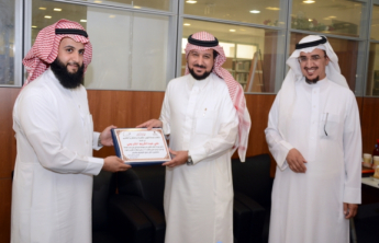 Deanship of Library Affairs honors the participants of Cairo and Riyadh International Book Fairs