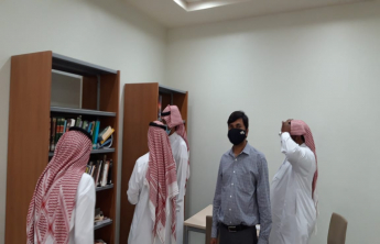 زيارة سعادة عميد شؤون المكتبات الى مكتبات الحرم الجامعي
