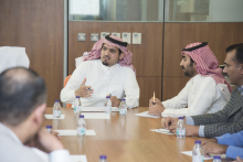 Dr. Abdulaziz bin Saad Saeedan, Dean of Library Affairs Deanship holds first meeting with the library staff to discuss the developments 