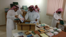 Supervisor of the Deanship of Library Affairs Dr. Abdulaziz Saad bin Saeedan visit  to store house of deanship
